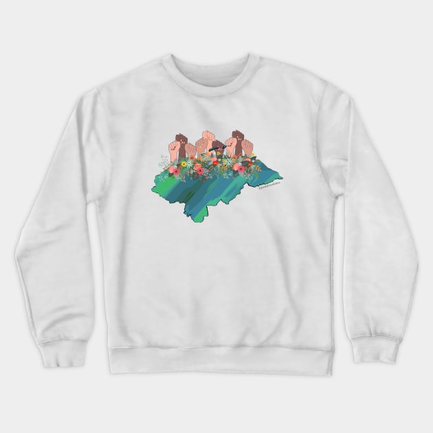 Honduras Together Crewneck Sweatshirt by Pocket Size Latinx